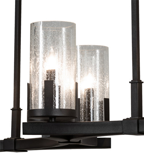 Meyda Tiffany 215599 Eight Light Chandelier, Wrought Iron