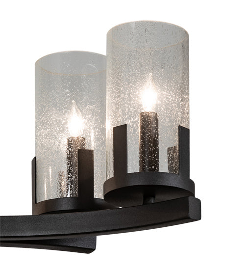 Meyda Tiffany 215599 Eight Light Chandelier, Wrought Iron