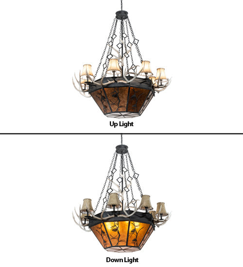Meyda Tiffany 218692 16 Light Chandelier, Costello Black