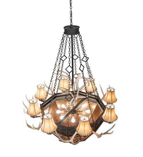 Meyda Tiffany 218692 16 Light Chandelier, Costello Black