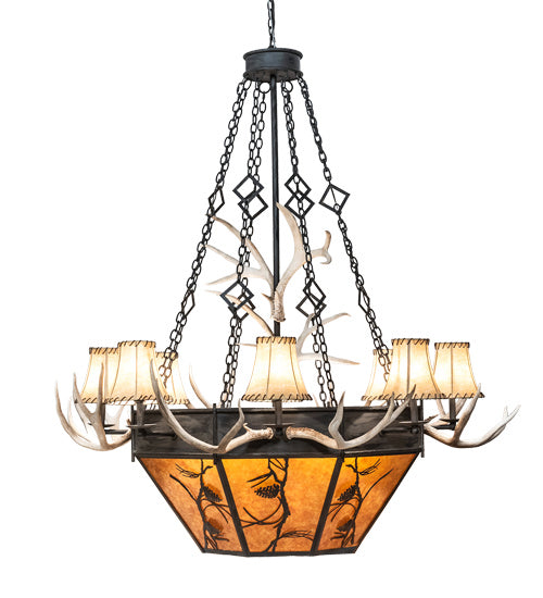 Meyda Tiffany 218692 16 Light Chandelier, Costello Black