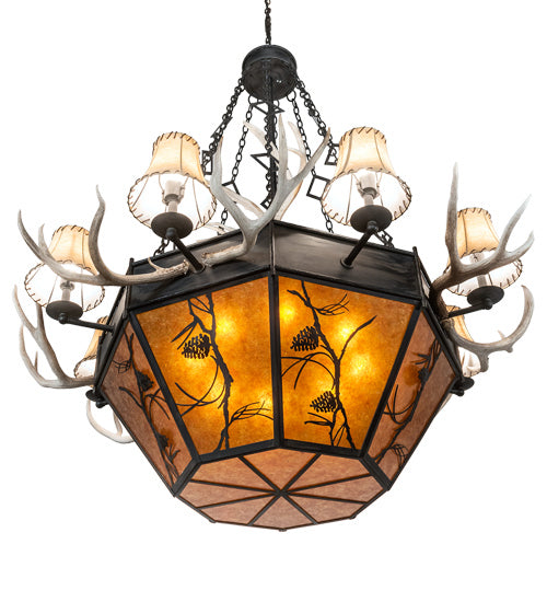 Meyda Tiffany 218692 16 Light Chandelier, Costello Black