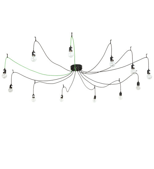 Meyda Tiffany 218830 LED Pendant, Solar Black
