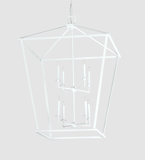 Meyda Tiffany 222019 Eight Light Pendant, Matte White