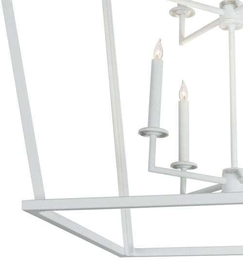 Meyda Tiffany 222019 Eight Light Pendant, Matte White