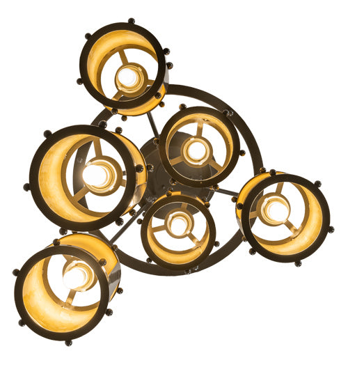 Meyda Tiffany 222213 Six Light Chandelier, Timeless Bronze