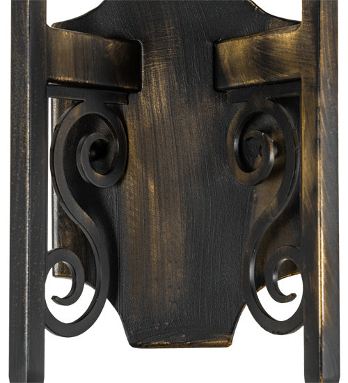 Meyda Tiffany 222726 Two Light Wall Sconce, Antique Black