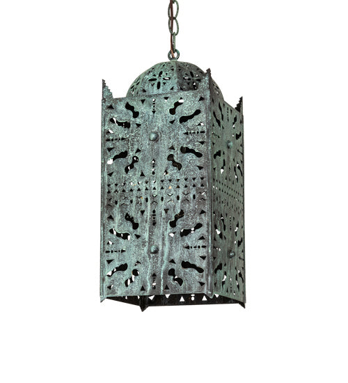 Meyda Tiffany 222871 One Light Pendant, Craftsman Verdi On Brass