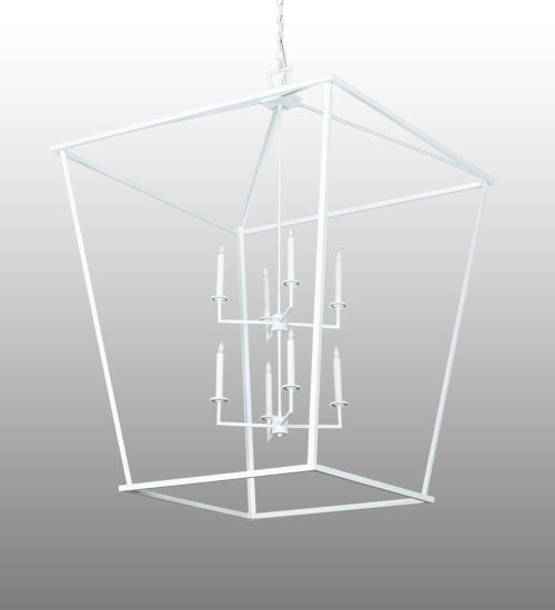 Meyda Tiffany 223475 Eight Light Pendant, Matte White