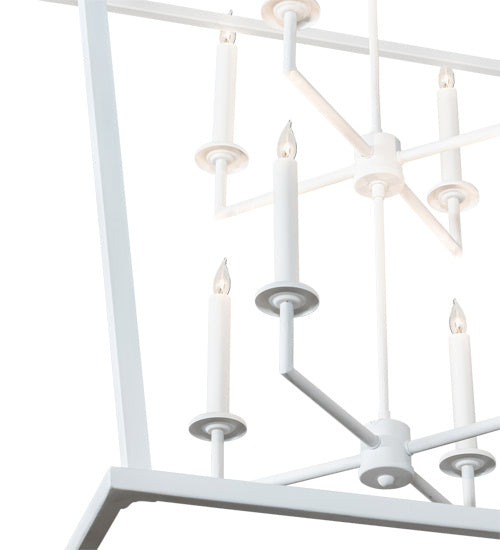 Meyda Tiffany 223475 Eight Light Pendant, Matte White