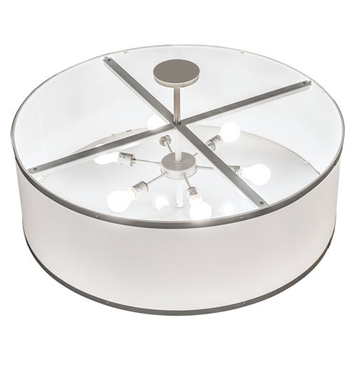 Meyda Tiffany 223579 Six Light Semi-Flushmount, Champagne