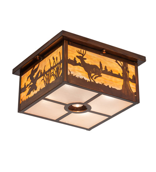 Meyda Tiffany 224116 Five Light Flushmount, Vintage Copper