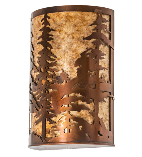 Meyda Tiffany 224710 Two Light Wall Sconce, Vintage Copper