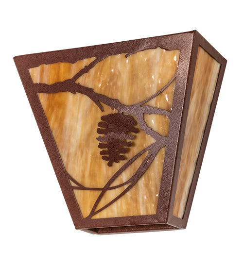 Meyda Tiffany 225720 Two Light Wall Sconce, Rust