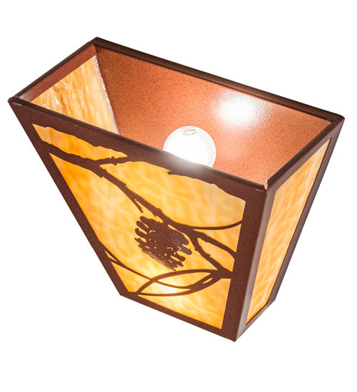 Meyda Tiffany 225720 Two Light Wall Sconce, Rust