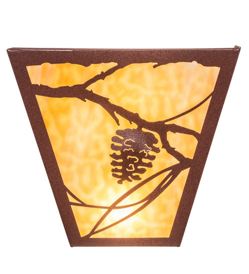 Meyda Tiffany 225720 Two Light Wall Sconce, Rust