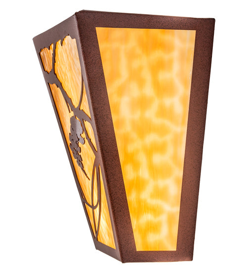 Meyda Tiffany 225720 Two Light Wall Sconce, Rust