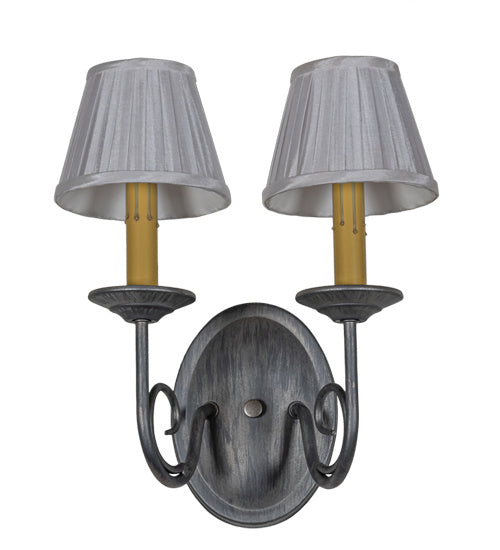 Meyda Tiffany 226109 Two Light Wall Sconce, Antique,Charred Iron