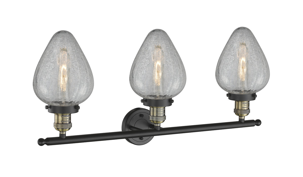 Innovations 205-BAB-G165 Three Light Bath Vanity, Black Antique Brass