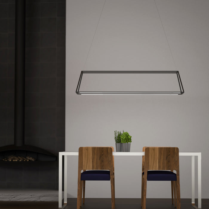 Koncept ZBP-54-RR-SW-MTB-CNP LED Pendant, Matte Black