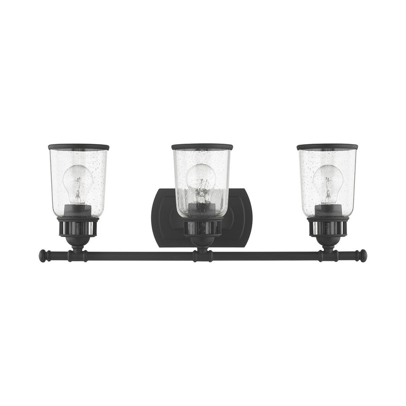 Livex Lighting 10513-04 Three Light Vanity, Black