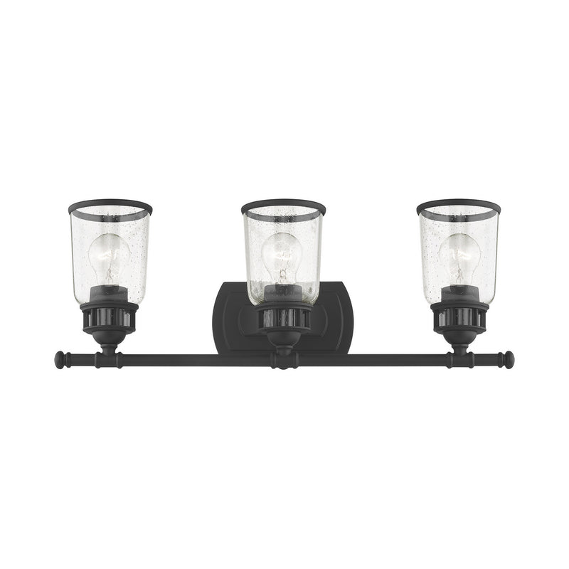 Livex Lighting 10513-04 Three Light Vanity, Black
