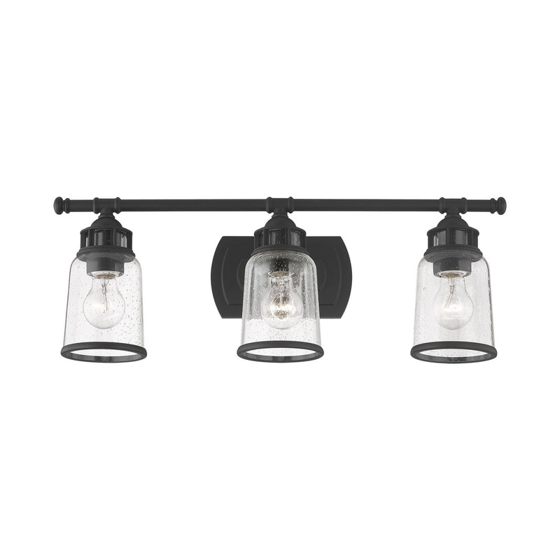 Livex Lighting 10513-04 Three Light Vanity, Black