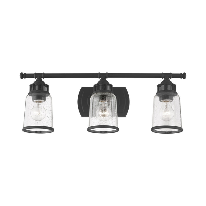 Livex Lighting 10513-04 Three Light Vanity, Black