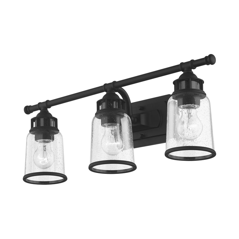 Livex Lighting 10513-04 Three Light Vanity, Black