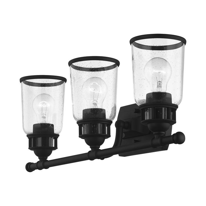 Livex Lighting 10513-04 Three Light Vanity, Black