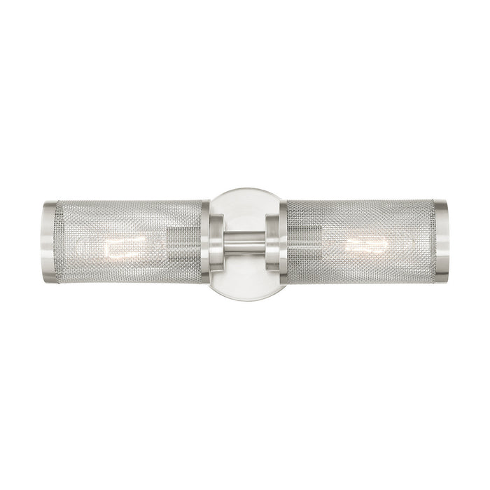 Livex Lighting 14122-91 Two Light Wall Sconce, Brushed Nickel