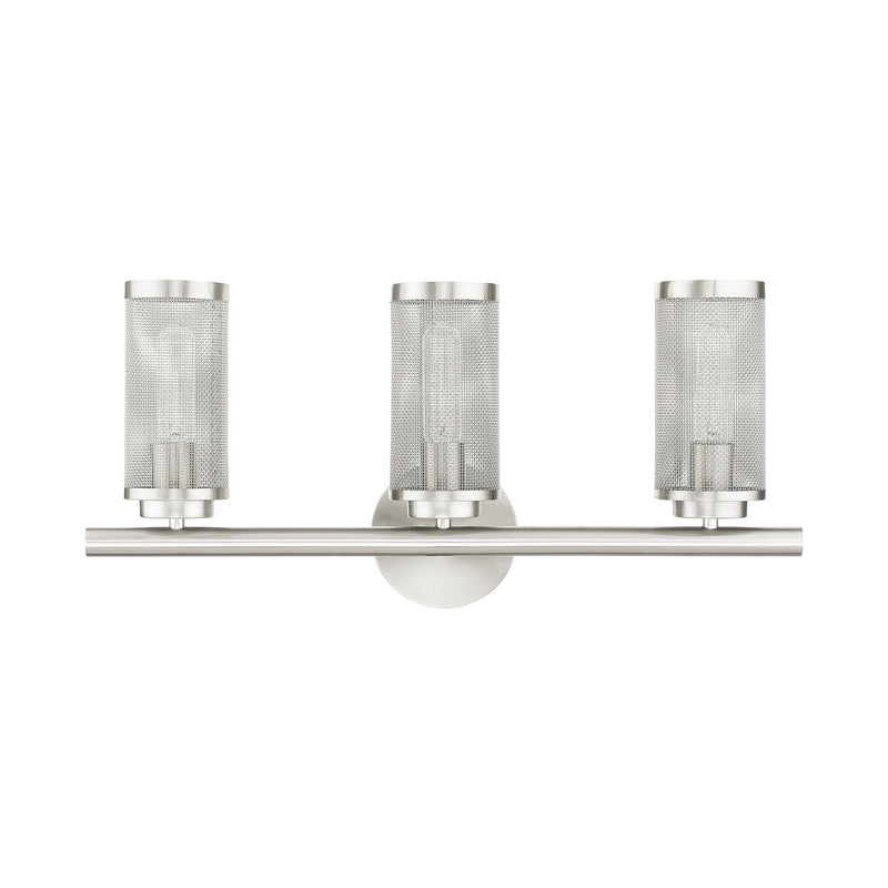 Livex Lighting 14123-91 Three Light Vanity, Brushed Nickel