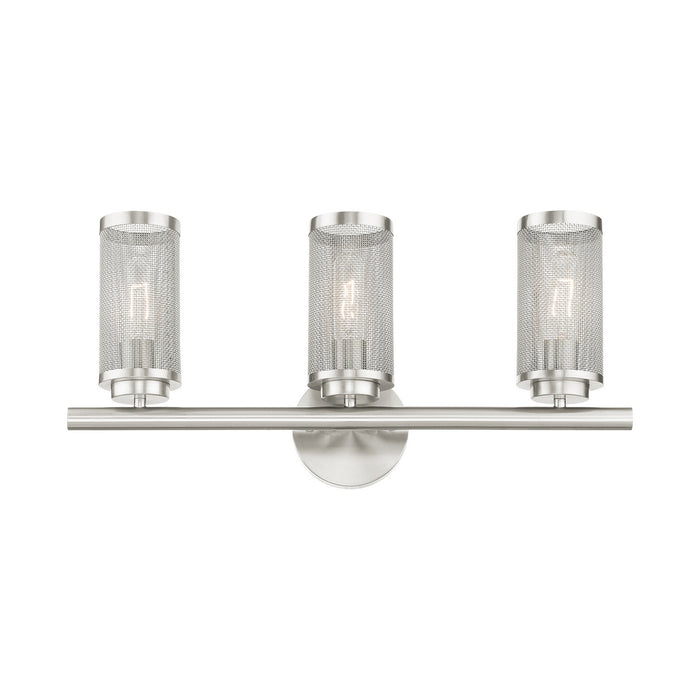 Livex Lighting 14123-91 Three Light Vanity, Brushed Nickel
