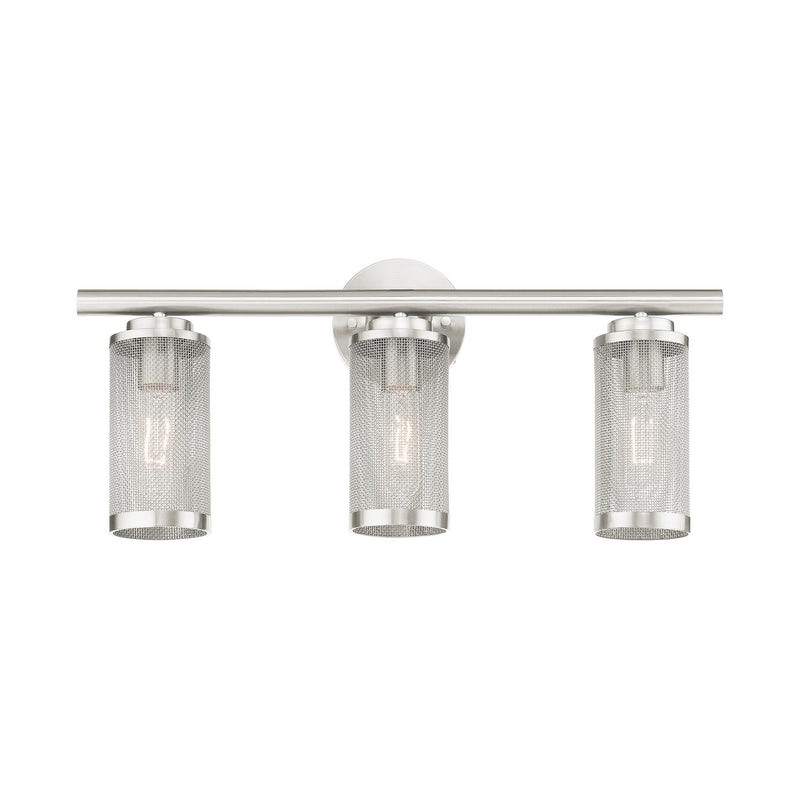 Livex Lighting 14123-91 Three Light Vanity, Brushed Nickel