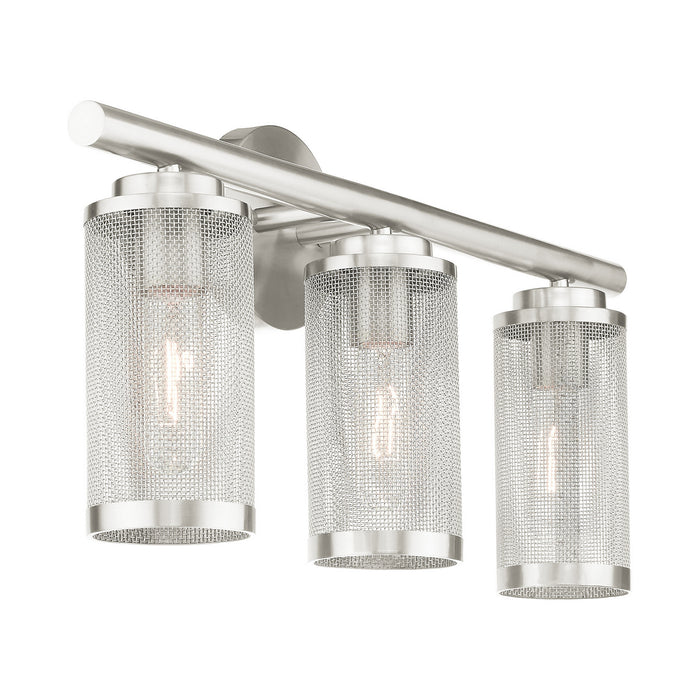 Livex Lighting 14123-91 Three Light Vanity, Brushed Nickel