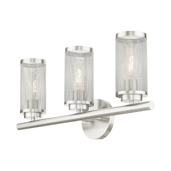 Livex Lighting 14123-91 Three Light Vanity, Brushed Nickel