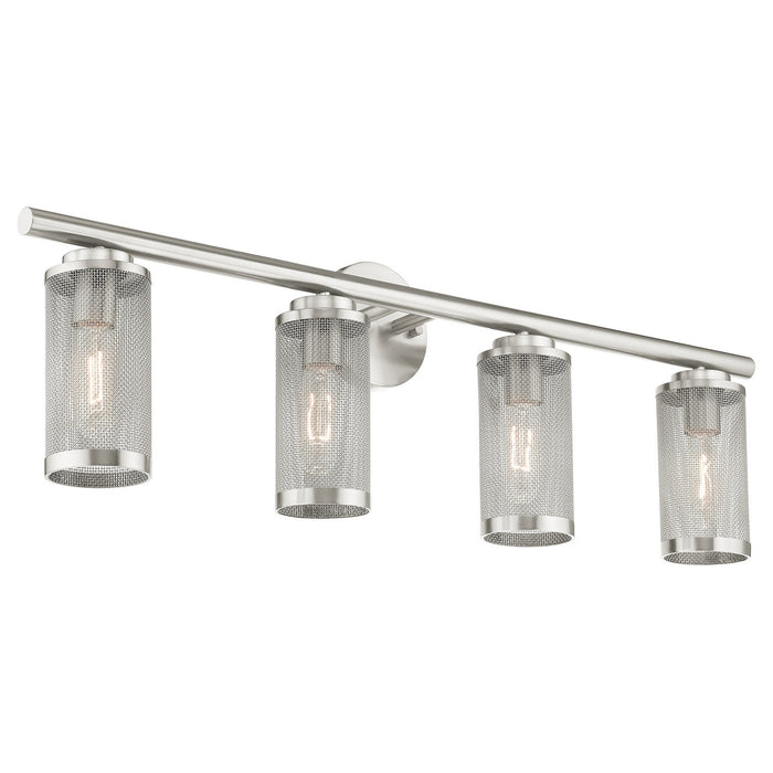 Livex Lighting 14124-91 Four Light Vanity, Brushed Nickel