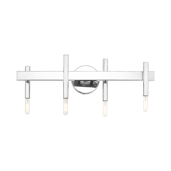 Livex Lighting 15584-05 Four Light Vanity, Polished Chrome