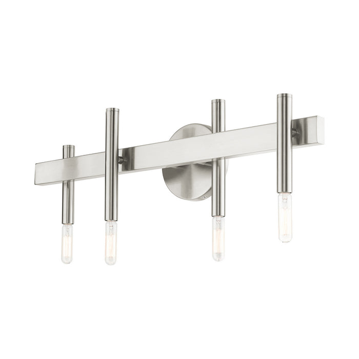 Livex Lighting 15584-91 Four Light Vanity, Brushed Nickel
