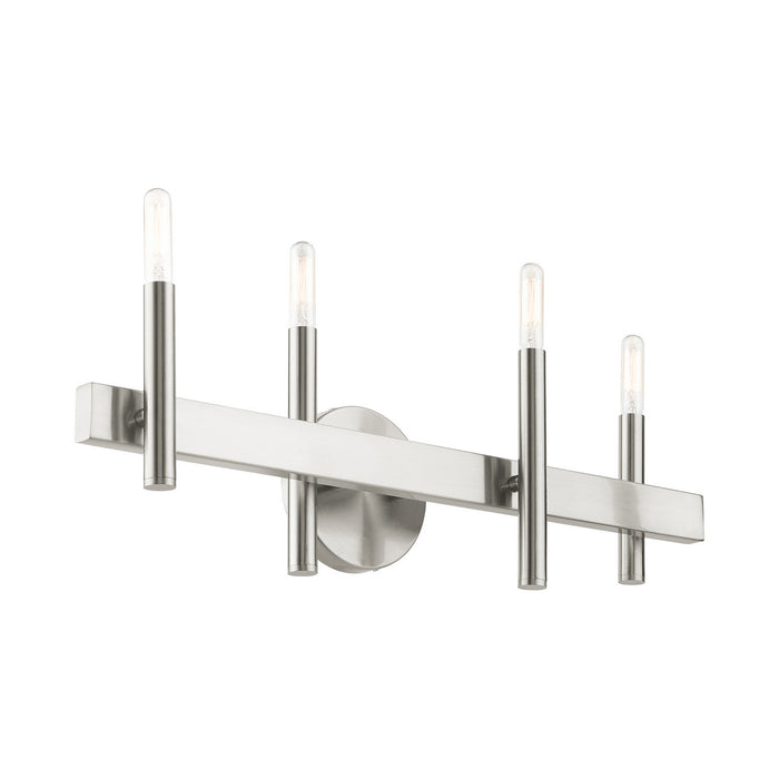 Livex Lighting 15584-91 Four Light Vanity, Brushed Nickel