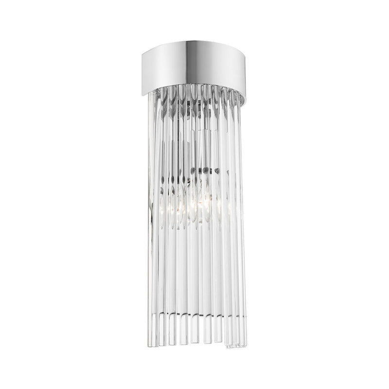 Livex Lighting 15711-05 One Light Wall Sconce, Polished Chrome