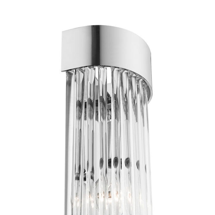Livex Lighting 15711-05 One Light Wall Sconce, Polished Chrome