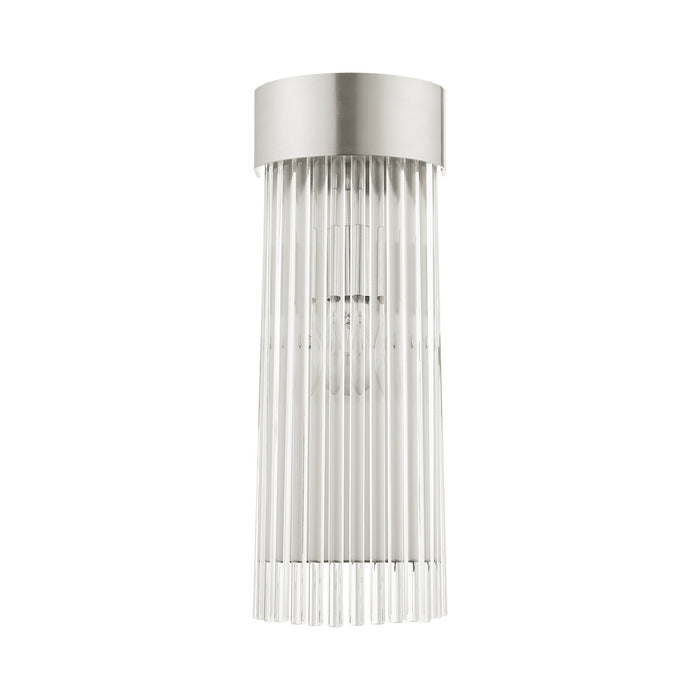 Livex Lighting 15711-91 One Light Wall Sconce, Brushed Nickel