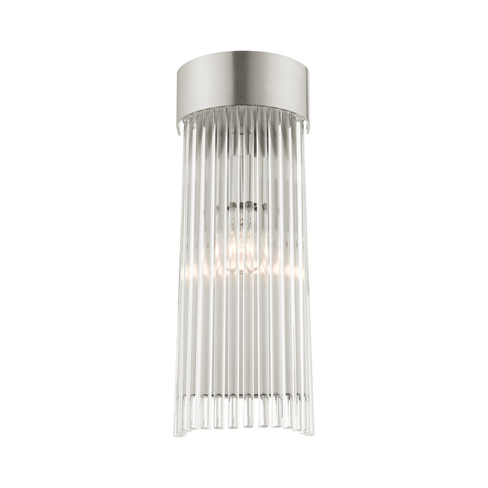 Livex Lighting 15711-91 One Light Wall Sconce, Brushed Nickel