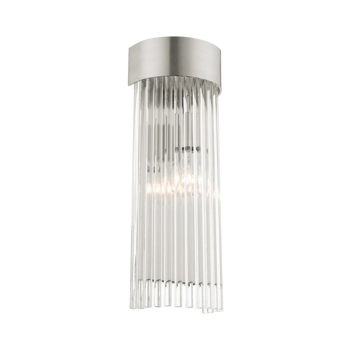 Livex Lighting 15711-91 One Light Wall Sconce, Brushed Nickel
