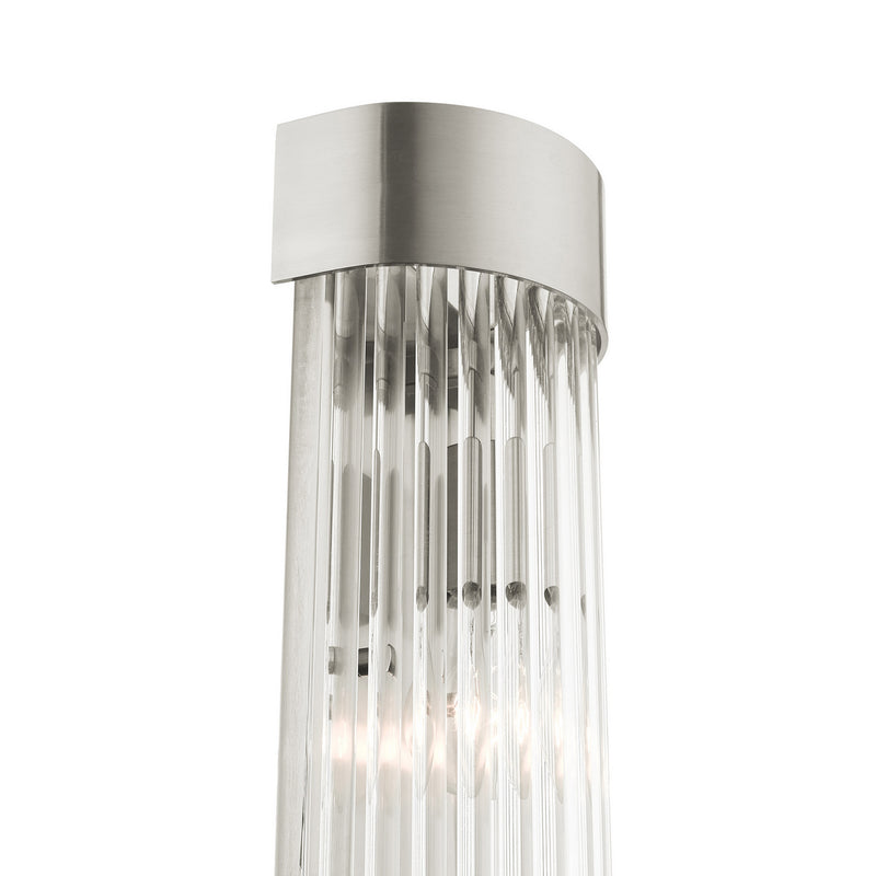 Livex Lighting 15711-91 One Light Wall Sconce, Brushed Nickel
