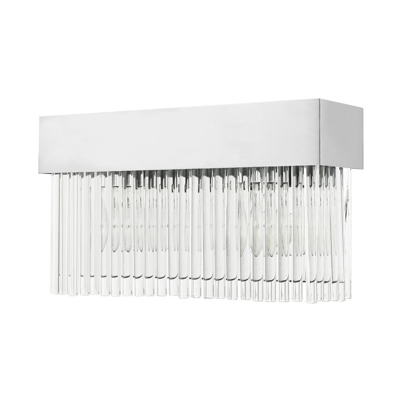 Livex Lighting 15712-05 Two Light Wall Sconce, Polished Chrome