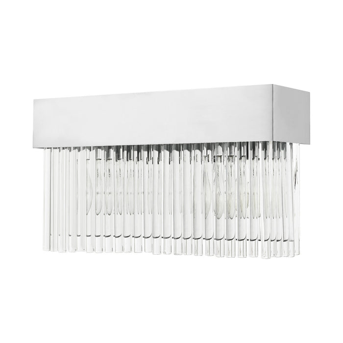 Livex Lighting 15712-05 Two Light Wall Sconce, Polished Chrome