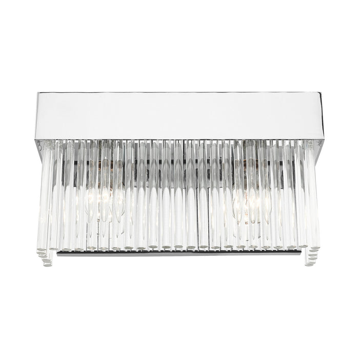 Livex Lighting 15712-05 Two Light Wall Sconce, Polished Chrome