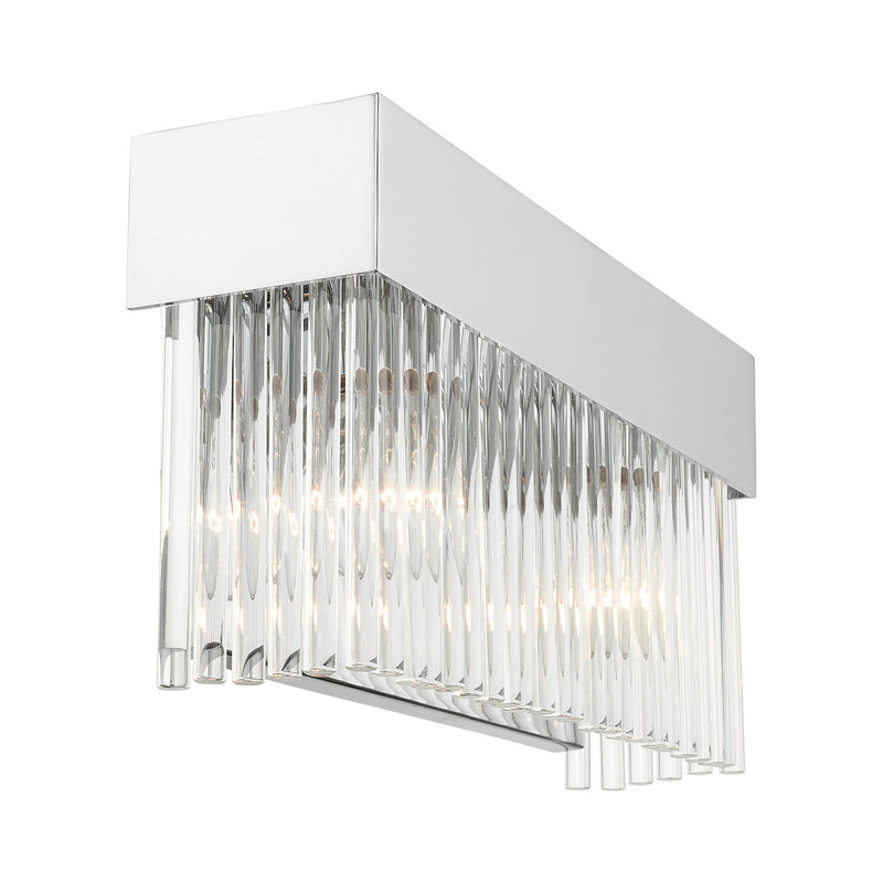 Livex Lighting 15712-05 Two Light Wall Sconce, Polished Chrome